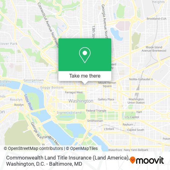 Commonwealth Land Title Insurance (Land America) map