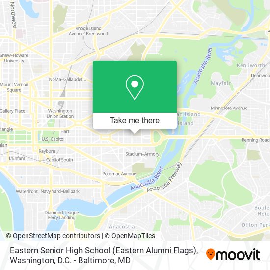 Eastern Senior High School (Eastern Alumni Flags) map