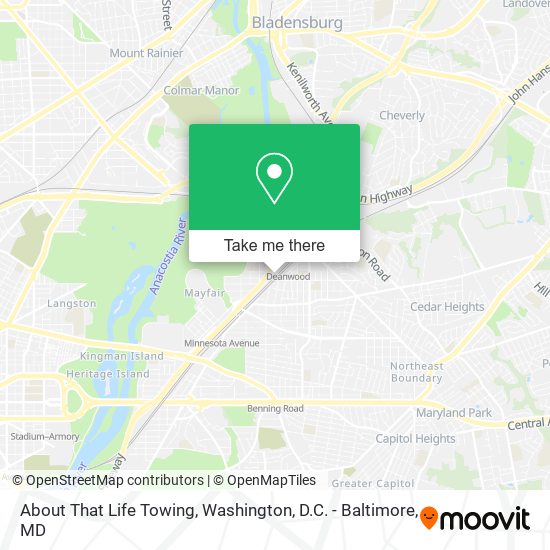 About That Life Towing map