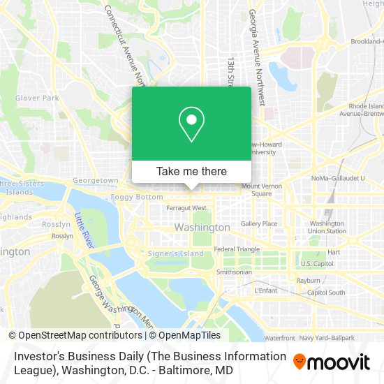 Investor's Business Daily (The Business Information League) map