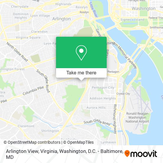Mapa de Arlington View, Virginia