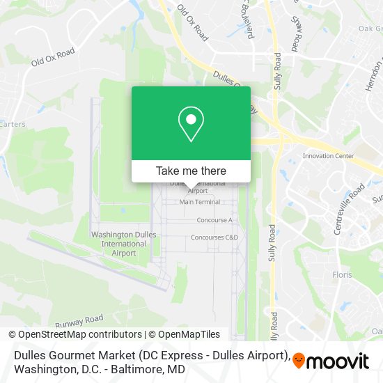 Dulles Gourmet Market (DC Express - Dulles Airport) map