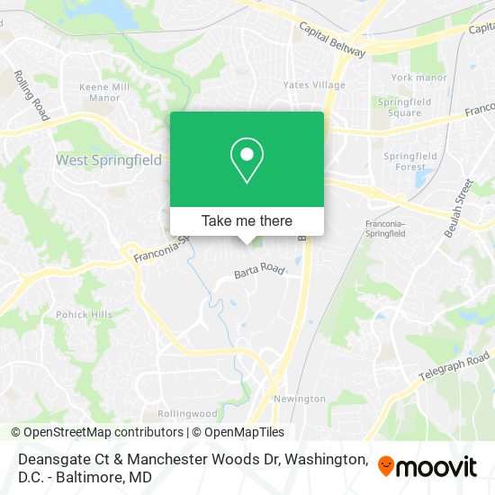 Mapa de Deansgate Ct & Manchester Woods Dr