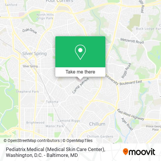 Mapa de Pediatrix Medical (Medical Skin Care Center)