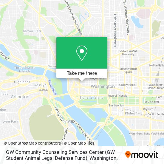 GW Community Counseling Services Center (GW Student Animal Legal Defense Fund) map