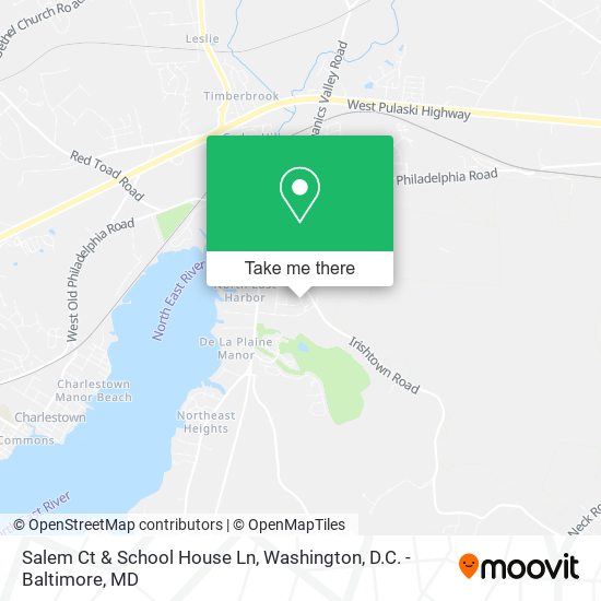 Salem Ct & School House Ln map