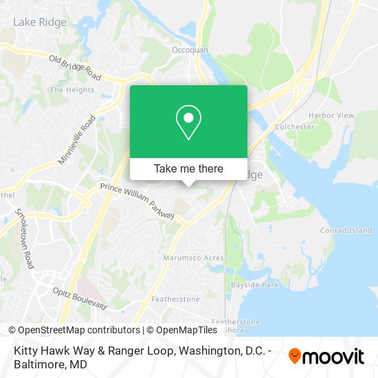 Kitty Hawk Way & Ranger Loop map