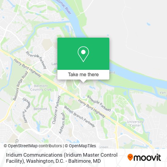 Iridium Communications (Iridium Master Control Facility) map