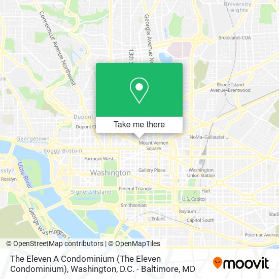 The Eleven A Condominium map