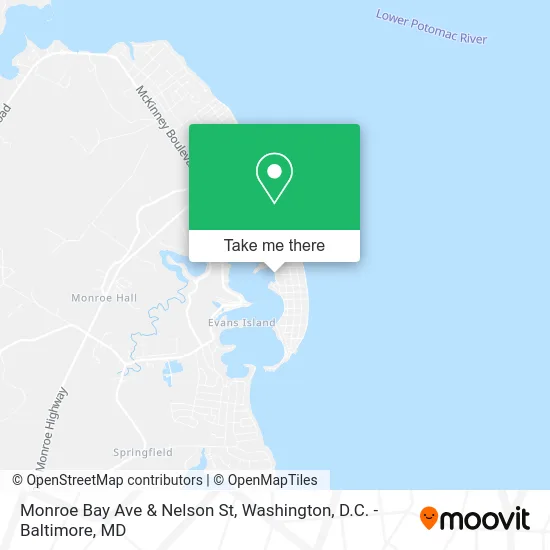 Monroe Bay Ave & Nelson St map