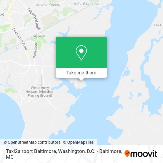Taxi2airport Baltimore map
