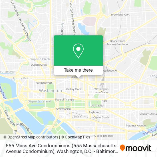 555 Mass Ave Condominiums (555 Massachusetts Avenue Condominium) map