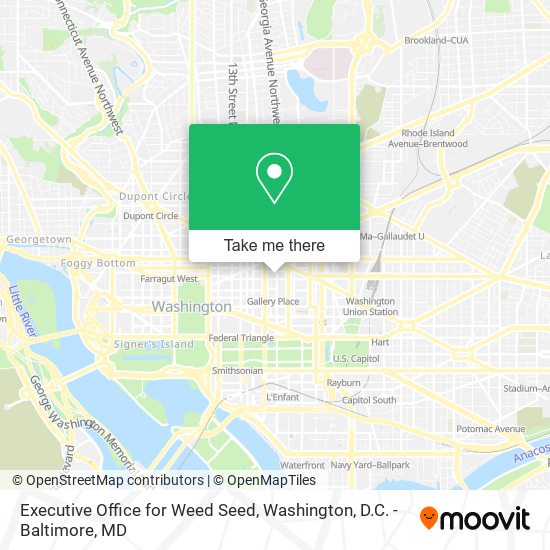 Mapa de Executive Office for Weed Seed
