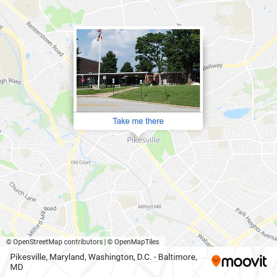 Pikesville, Maryland map