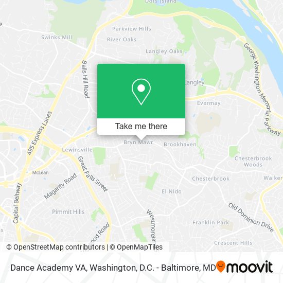 Mapa de Dance Academy VA