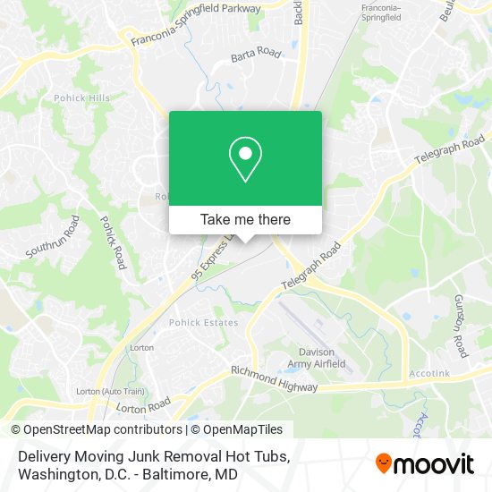 Mapa de Delivery Moving Junk Removal Hot Tubs
