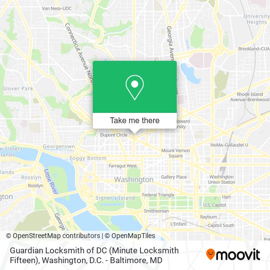 Guardian Locksmith of DC (Minute Locksmith Fifteen) map