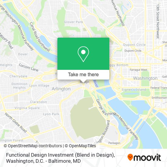 Functional Design Investment (Blend in Design) map