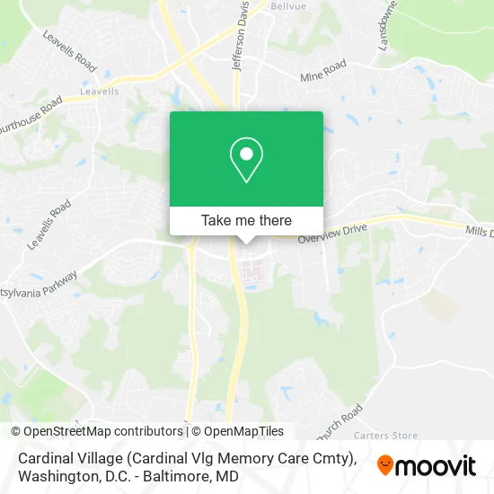 Cardinal Village (Cardinal Vlg Memory Care Cmty) map