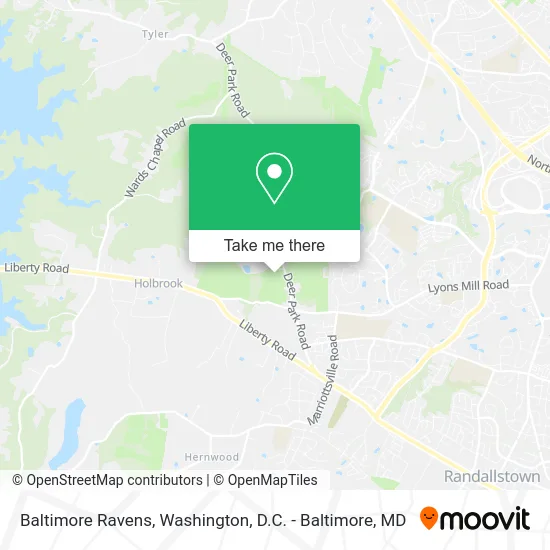 Baltimore Ravens map