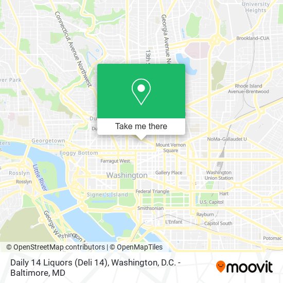 Mapa de Daily 14 Liquors (Deli 14)