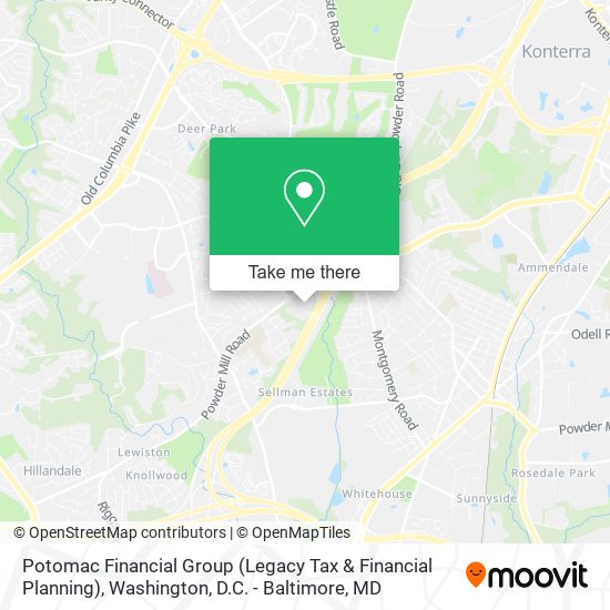 Mapa de Potomac Financial Group (Legacy Tax & Financial Planning)