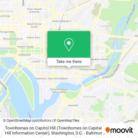 Mapa de Townhomes on Capitol Hill (Townhomes on Capital Hill Information Center)