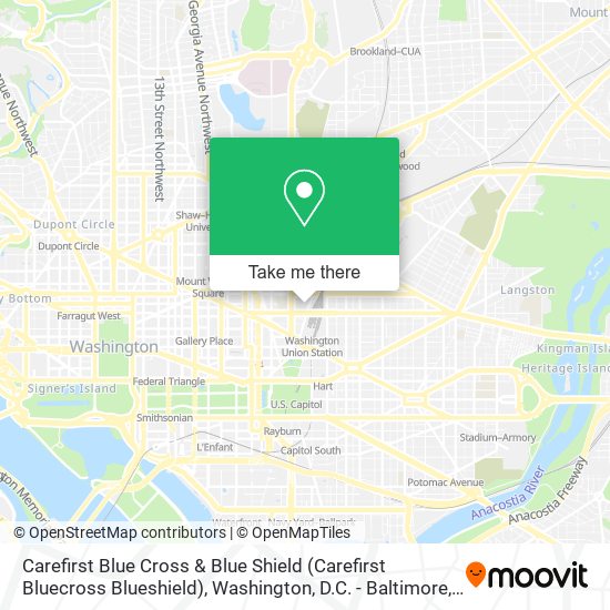 Carefirst Blue Cross & Blue Shield (Carefirst Bluecross Blueshield) map