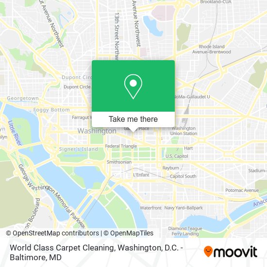 World Class Carpet Cleaning map