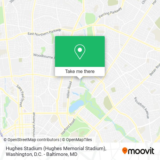 Mapa de Hughes Stadium (Hughes Memorial Stadium)