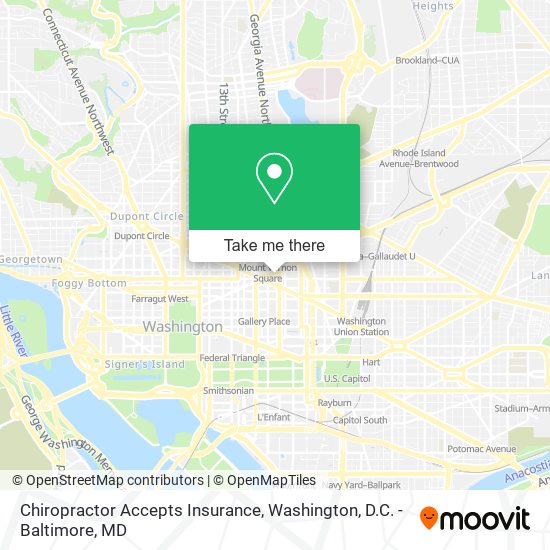 Mapa de Chiropractor Accepts Insurance