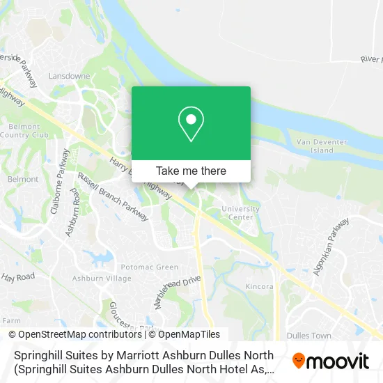 Springhill Suites by Marriott Ashburn Dulles North map