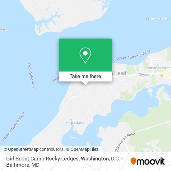 Girl Scout Camp Rocky Ledges map