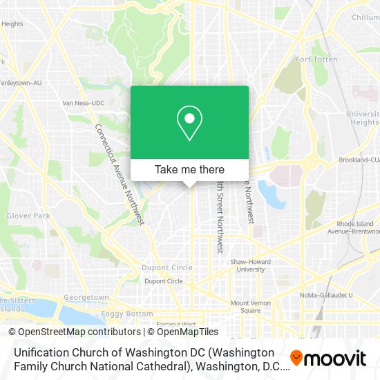 Unification Church of Washington DC (Washington Family Church National Cathedral) map