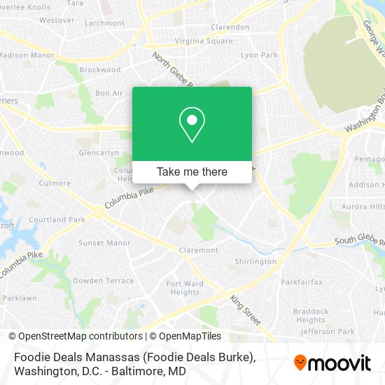 Mapa de Foodie Deals Manassas (Foodie Deals Burke)