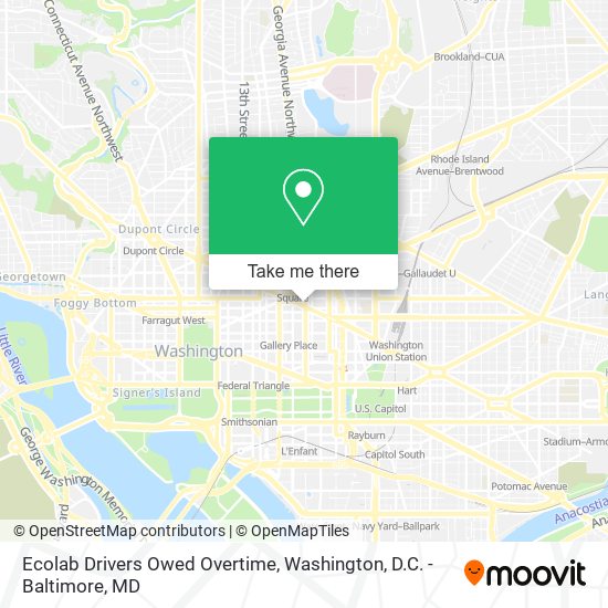 Ecolab Drivers Owed Overtime map