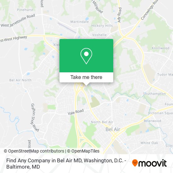 Find Any Company in Bel Air MD map
