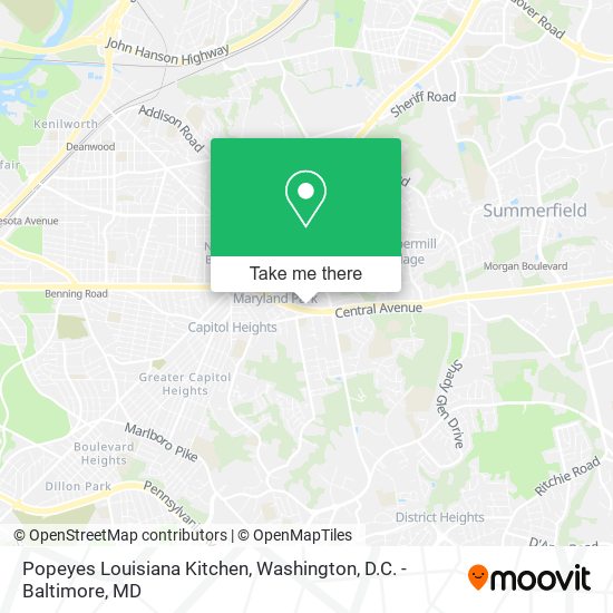 Mapa de Popeyes Louisiana Kitchen