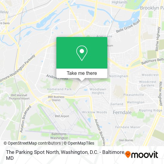 The Parking Spot North map