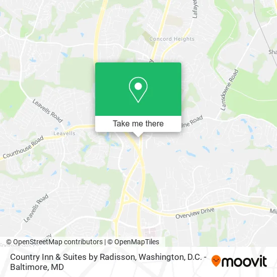 Mapa de Country Inn & Suites by Radisson