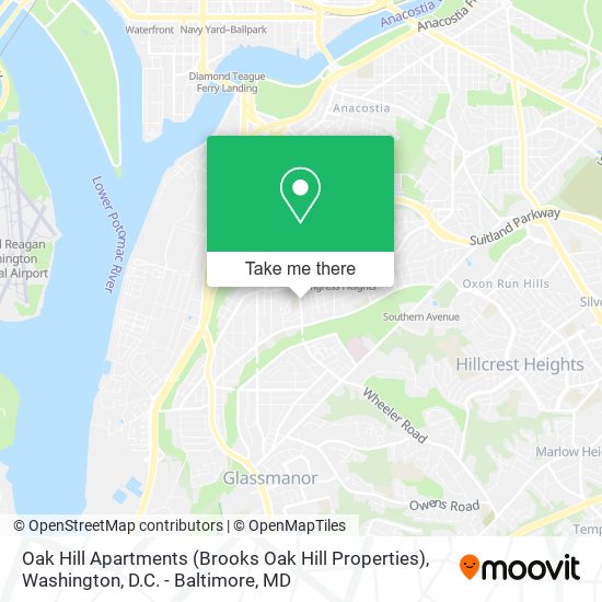 Mapa de Oak Hill Apartments (Brooks Oak Hill Properties)