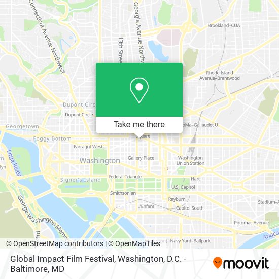 Global Impact Film Festival map