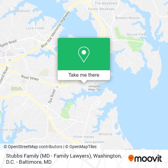Mapa de Stubbs Family (MD - Family Lawyers)
