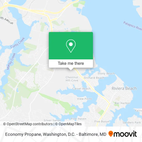 Mapa de Economy Propane