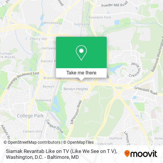 Mapa de Siamak Revantab Like on TV (Like We See on T V)