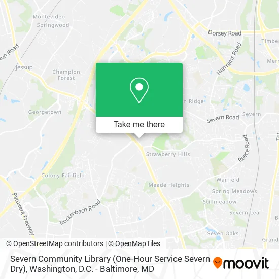 Severn Community Library (One-Hour Service Severn Dry) map