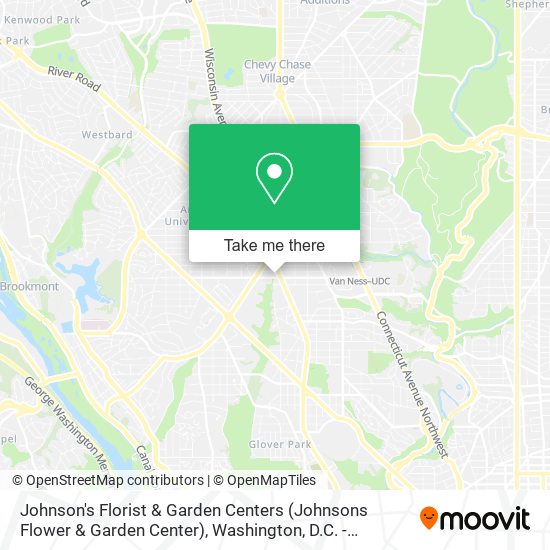Mapa de Johnson's Florist & Garden Centers (Johnsons Flower & Garden Center)