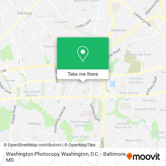 Mapa de Washington Photocopy