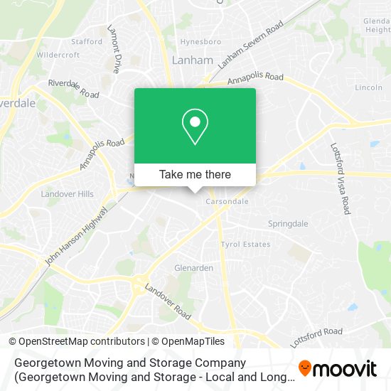 Georgetown Moving and Storage Company map
