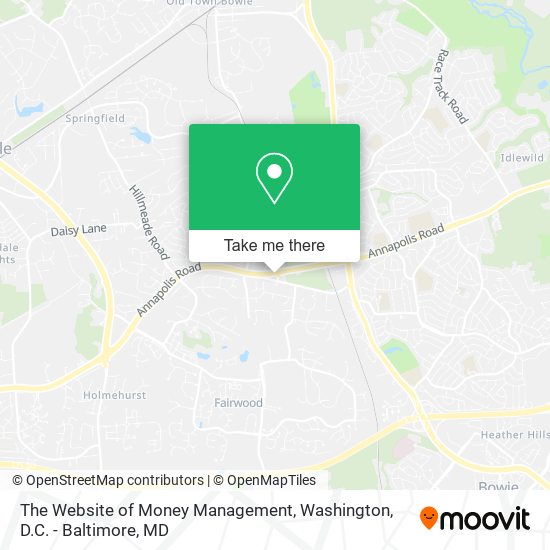 The Website of Money Management map